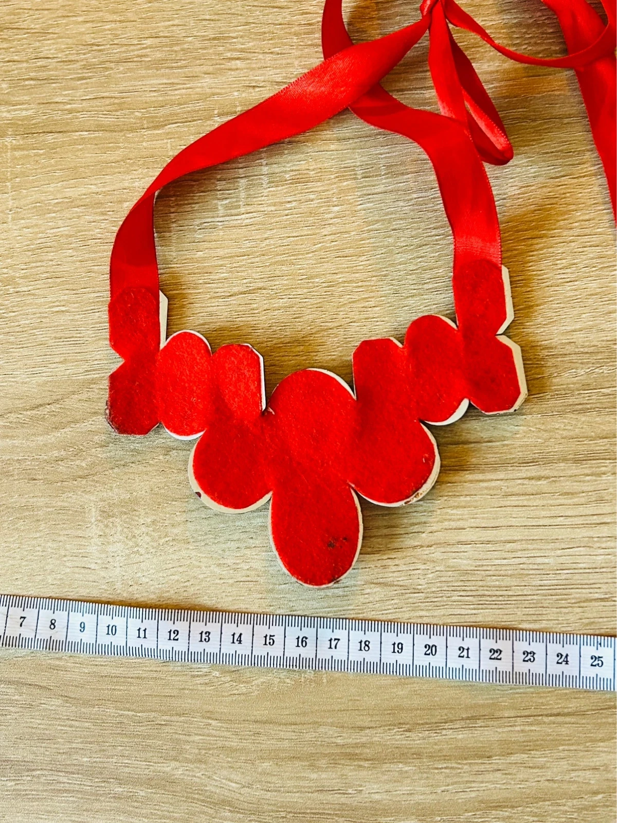 Rode plastron halsketting met grote facetgesneden strass stenen – photo 7